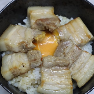 豚バラブロック丼